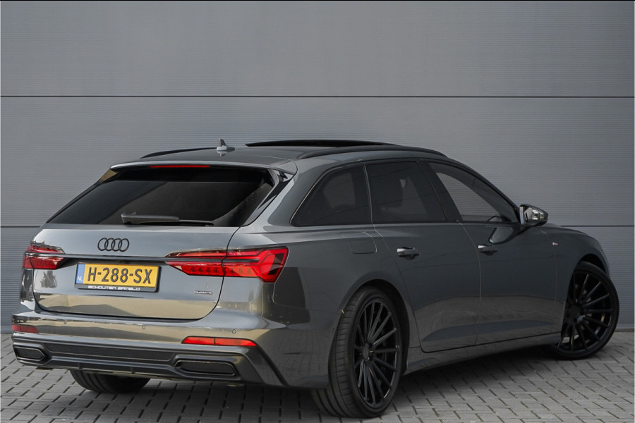 Audi A6 Avant 55 TFSI Quattro Design S Pano Luchtvering 4WS Trekhaak 21" Vossen