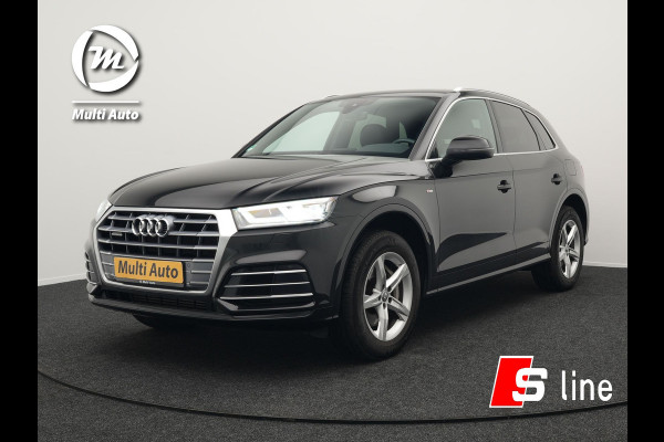Audi Q5 50 TFSI e Quattro S Line Plug In Hybrid 299pk Dealer O.H PHEV | Alcantara Sportstoelen Verwarmd | Virtual Cockpit | Camera | Navi Plus | BLIS | LED | DAB |