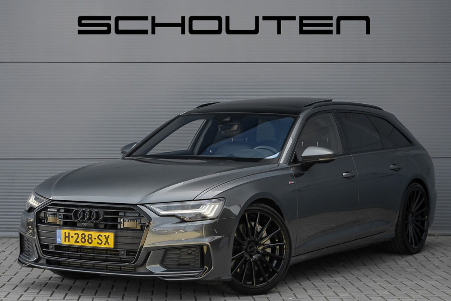 Audi A6 Avant 55 TFSI Quattro Design S Pano Luchtvering 4WS Trekhaak 21"