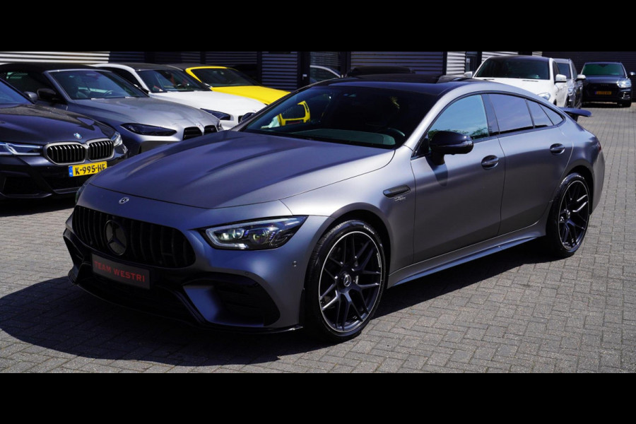 Mercedes-Benz AMG GT 4-Door Coupe AMG 43 4MATIC+ Premium Plus | Schuif/kanteldak | Burmester | LED | Designo Matte grey | 360 cam