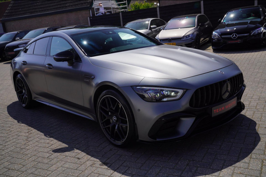 Mercedes-Benz AMG GT 4-Door Coupe AMG 43 4MATIC+ Premium Plus | Schuif/kanteldak | Burmester | LED | Designo Matte grey | 360 cam