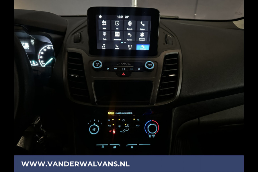 Ford Transit Connect 1.5 EcoBlue 101pk L1H1 Euro6 Airco | 3-Zits | Camera | Android Auto | Verwarmde voorruit | Stoelverwarming Parkeersensoren, Zijdeur