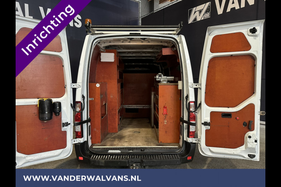 Opel Movano 2.3 CDTI 146pk L2H2 Inrichting Euro6 Airco | Imperiaal | Camera | Navigatie | Cruisecontrol | 2500kg Trekhaak Parkeersensoren, Bijrijdersbank