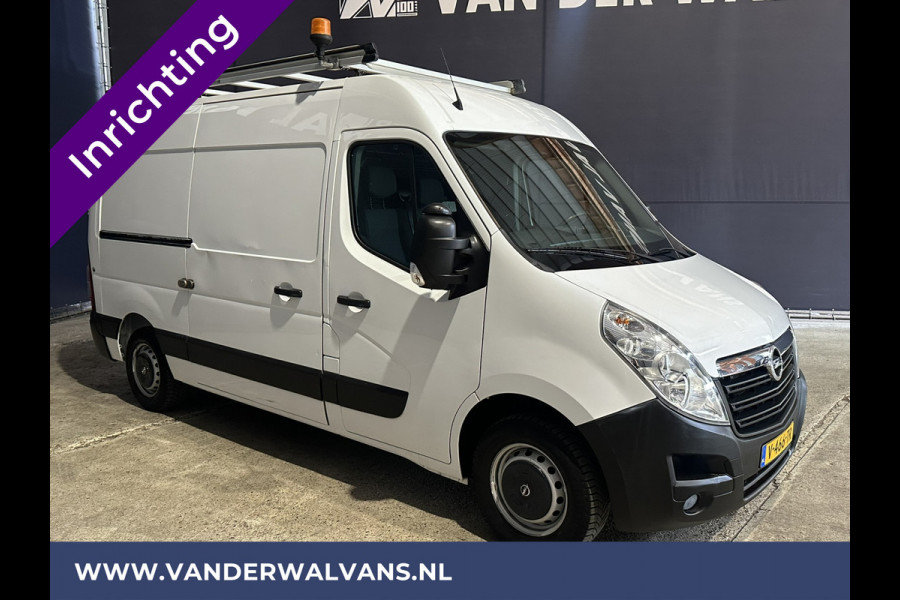 Opel Movano 2.3 CDTI 146pk L2H2 Inrichting Euro6 Airco | Imperiaal | Camera | Navigatie | Cruisecontrol | 2500kg Trekhaak Parkeersensoren, Bijrijdersbank