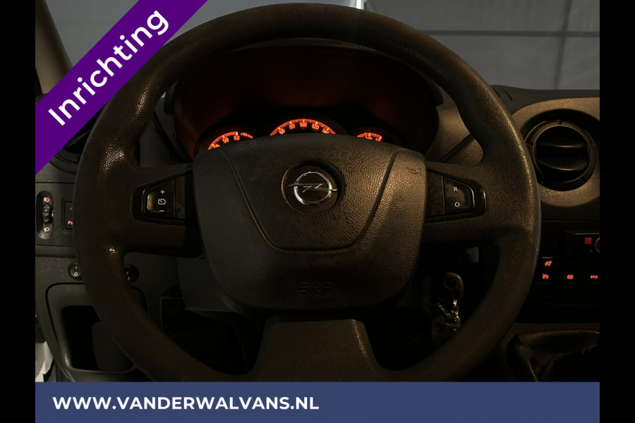 Opel Movano 2.3 CDTI 146pk L2H2 Inrichting Euro6 Airco | Imperiaal | Camera | Navigatie | Cruisecontrol | 2500kg Trekhaak Parkeersensoren, Bijrijdersbank