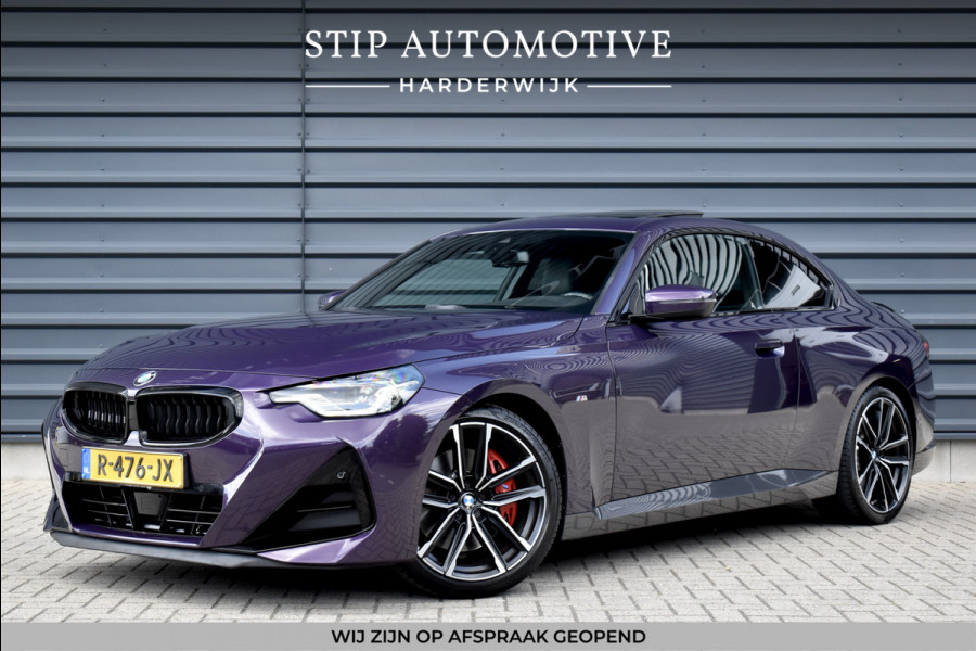 BMW 2 Serie Coupe 220i High Executive M Sport | Schuif-/Kanteldak | 19'' Velgen | Elektrisch vers. Stoelen + Memory | Camera | CarPlay |