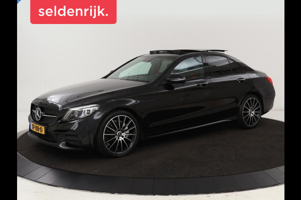 Mercedes-Benz C-Klasse 180 Business Solution AMG | Panoramadak | Leder | Stoelverwarming | Cruise control | 360 Camera | Elektrische achterklep | Carplay | Burmester