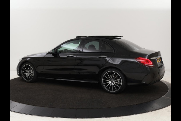 Mercedes-Benz C-Klasse 180 Business Solution AMG | Panoramadak | Leder | Stoelverwarming | Cruise control | 360 Camera | Elektrische achterklep | Carplay | Burmester