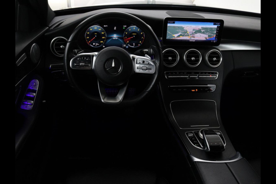 Mercedes-Benz C-Klasse 180 Business Solution AMG | Panoramadak | Leder | Stoelverwarming | Cruise control | 360 Camera | Elektrische achterklep | Carplay | Burmester