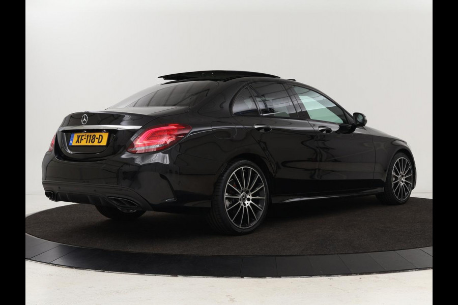 Mercedes-Benz C-Klasse 180 Business Solution AMG | Panoramadak | Leder | Stoelverwarming | Cruise control | 360 Camera | Elektrische achterklep | Carplay | Burmester
