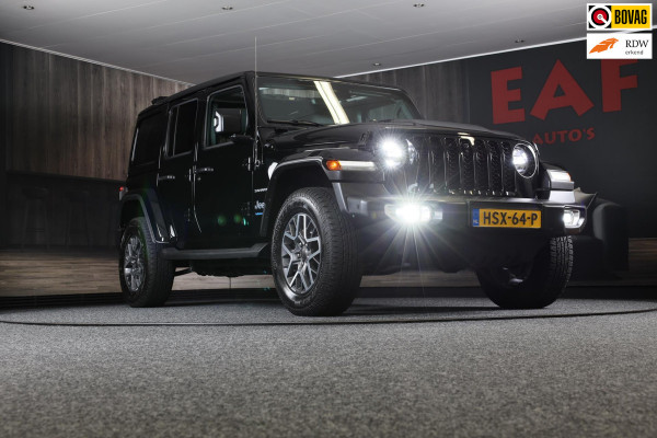 Jeep Wrangler UNLIMITED 4xe 380 Sahara / Sky-One Touch / 360 Camera / Leder / Navi / Ecc / Elek Pakket / Led / Pdc / 18 Inch