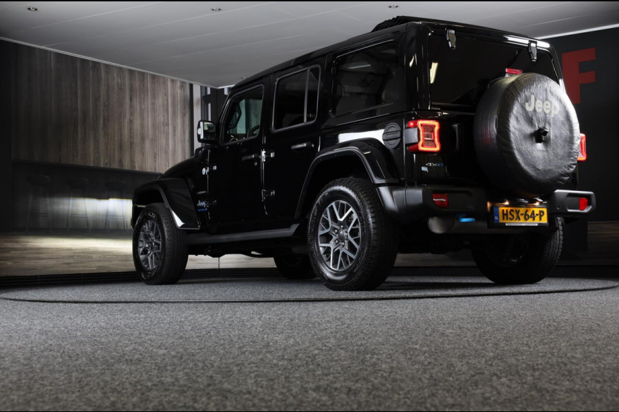 Jeep Wrangler UNLIMITED 4xe 380 Sahara / Sky-One Touch / 360 Camera / Leder / Navi / Ecc / Elek Pakket / Led / Pdc / 18 Inch
