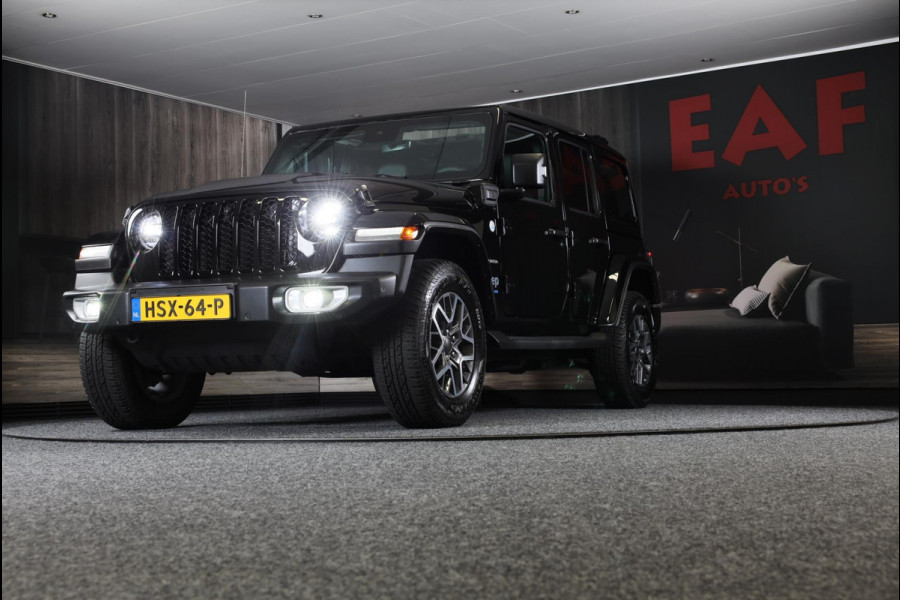 Jeep Wrangler UNLIMITED 4xe 380 Sahara / Sky-One Touch / 360 Camera / Leder / Navi / Ecc / Elek Pakket / Led / Pdc / 18 Inch