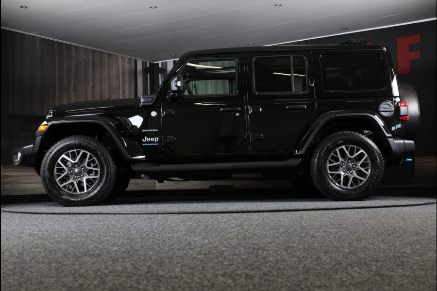 Jeep Wrangler UNLIMITED 4xe 380 Sahara / Sky-One Touch / 360 Camera / Leder / Navi / Ecc / Elek Pakket / Led / Pdc / 18 Inch