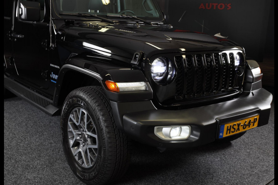 Jeep Wrangler UNLIMITED 4xe 380 Sahara / Sky-One Touch / 360 Camera / Leder / Navi / Ecc / Elek Pakket / Led / Pdc / 18 Inch