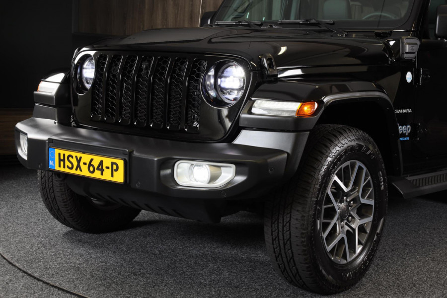 Jeep Wrangler UNLIMITED 4xe 380 Sahara / Sky-One Touch / 360 Camera / Leder / Navi / Ecc / Elek Pakket / Led / Pdc / 18 Inch