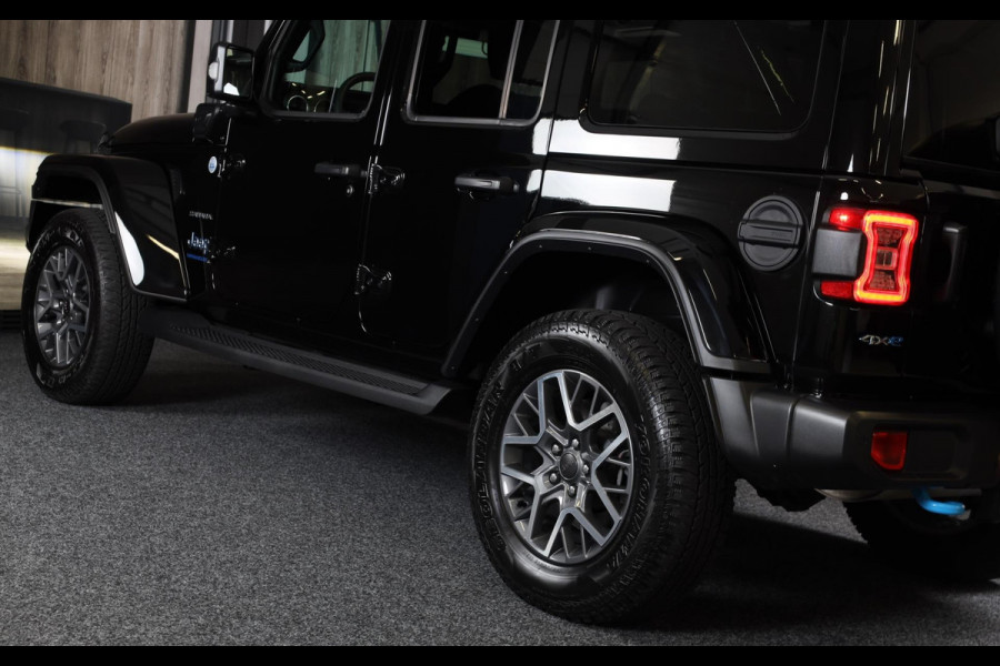 Jeep Wrangler UNLIMITED 4xe 380 Sahara / Sky-One Touch / 360 Camera / Leder / Navi / Ecc / Elek Pakket / Led / Pdc / 18 Inch