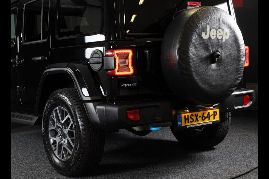 Jeep Wrangler UNLIMITED 4xe 380 Sahara / Sky-One Touch / 360 Camera / Leder / Navi / Ecc / Elek Pakket / Led / Pdc / 18 Inch