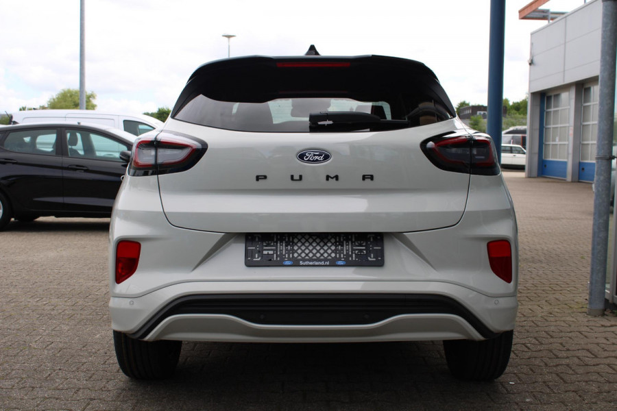 Ford Puma 1.0 EcoBoost Hybrid Sound Edition 125pk | Ford Voorraad | Limited Edition! | Upgrade B&O Audio | Full Matrix LED | Zwart Dak | 18'' Lichtmetaal | Winterpakket | Driver Assistance Pakket |