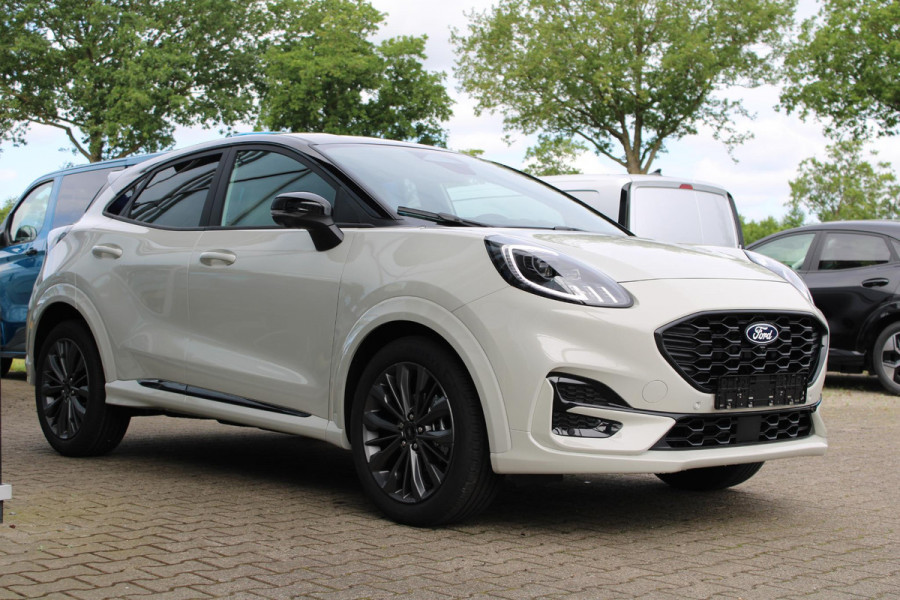 Ford Puma 1.0 EcoBoost Hybrid Sound Edition 125pk | Ford Voorraad | Limited Edition! | Upgrade B&O Audio | Full Matrix LED | Zwart Dak | 18'' Lichtmetaal | Winterpakket | Driver Assistance Pakket |