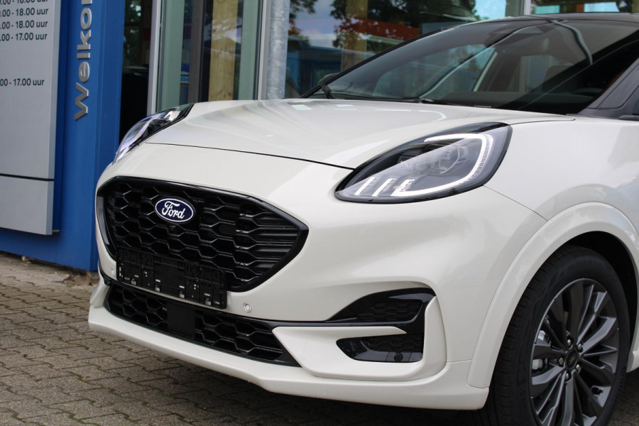 Ford Puma 1.0 EcoBoost Hybrid Sound Edition 125pk | Ford Voorraad | Limited Edition! | Upgrade B&O Audio | Full Matrix LED | Zwart Dak | 18'' Lichtmetaal | Winterpakket | Driver Assistance Pakket |