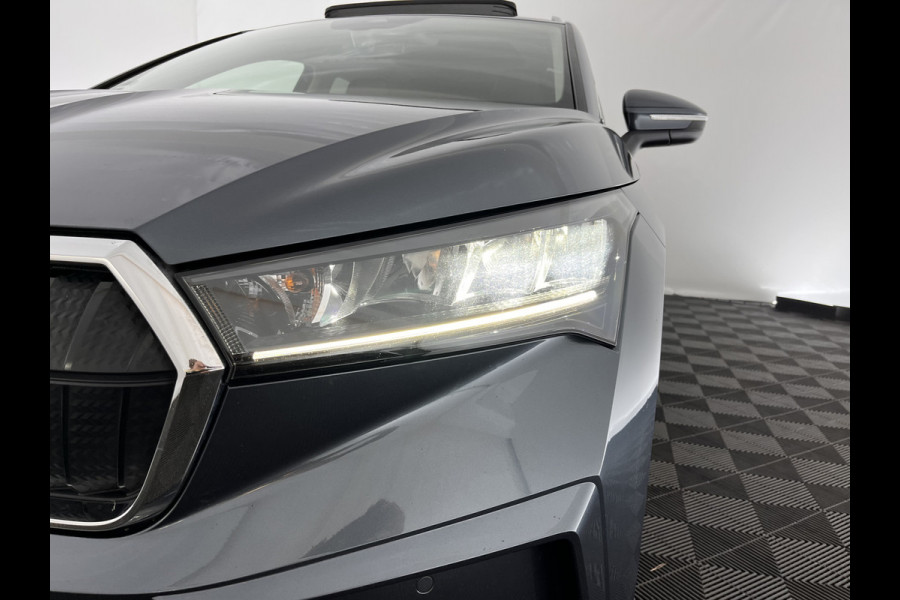 Škoda ENYAQ iV 80 Luxus [ 3-Fase ] (INCL-BTW) *PANO | LUXURY-LEATHER | HEAD-UP | ADAPTIVE-CRUISE | MEMORY-PACK | FULL-LED | DIGI-COCKPIT | BLIND-SPOT | NAVI-FULLMAP | KEYLESS | CAMERA | HEATED-SPORTSEATS | KEYLESS | 19"ALU*