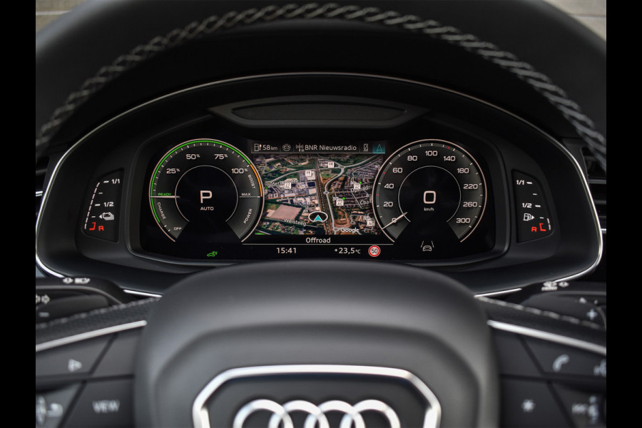 Audi Q8 60 TFSI e quattro Pro Line S Competition | B&O ADVANCED | PANORAMADAK | MASSAGE STOELEN | 4 WIEL BESTURING | ALCANTARE HEMEL | S