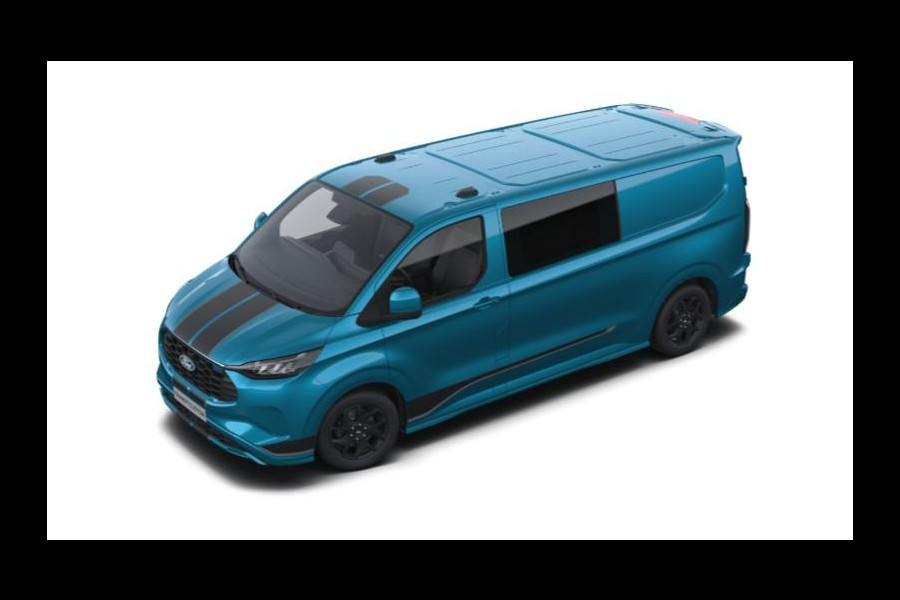 Ford Transit Custom 320 2.5 PHEV L2H1 Sport DC 233pk | | Dubbele Cabine | Dubbele zijschuifdeur | Inklapbare trekhaak | 19 inch lichtmetalen Sport velgen (mat zwart) | Verwarmbaar stuurwiel | Navigatie systeem