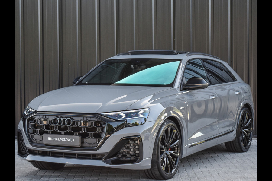 Audi Q8 60 TFSI e quattro Pro Line S Competition | B&O ADVANCED | PANORAMADAK | MASSAGE STOELEN | 4 WIEL BESTURING | ALCANTARE HEMEL | S