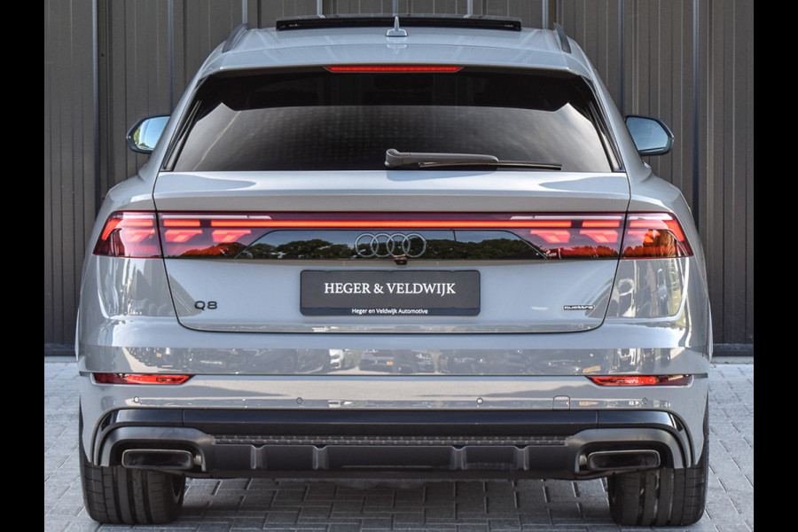 Audi Q8 60 TFSI e quattro Pro Line S Competition | B&O ADVANCED | PANORAMADAK | MASSAGE STOELEN | 4 WIEL BESTURING | ALCANTARE HEMEL | S