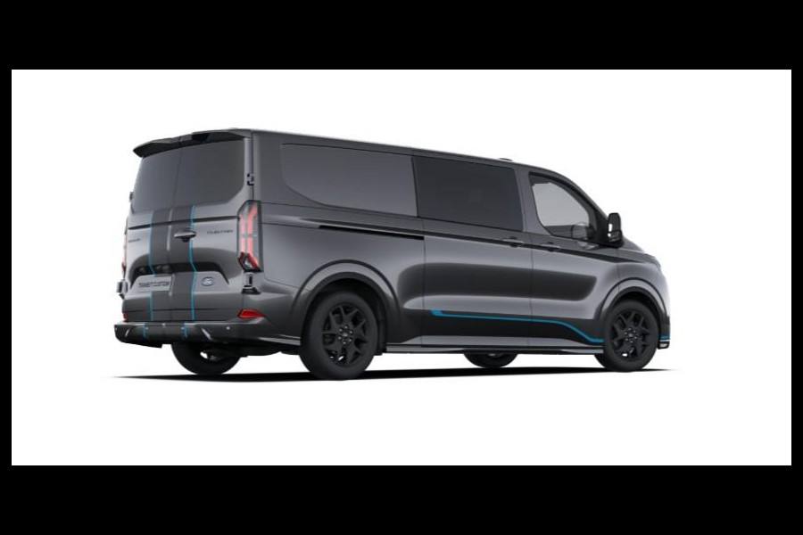 Ford Transit Custom 320 2.5 PHEV L2H1 Sport DC 233pk | | Dubbele Cabine | Dubbele zijschuifdeur | Inklapbare trekhaak | 19 inch lichtmetalen Sport velgen (mat zwart) | Verwarmbaar stuurwiel | Navigatie systeem