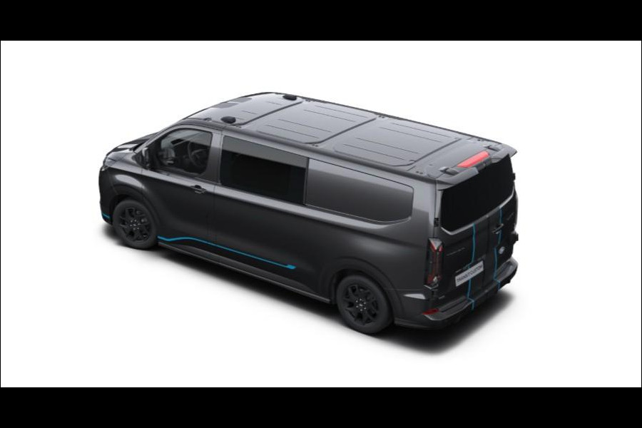 Ford Transit Custom 320 2.5 PHEV L2H1 Sport DC 233pk | | Dubbele Cabine | Dubbele zijschuifdeur | Inklapbare trekhaak | 19 inch lichtmetalen Sport velgen (mat zwart) | Verwarmbaar stuurwiel | Navigatie systeem