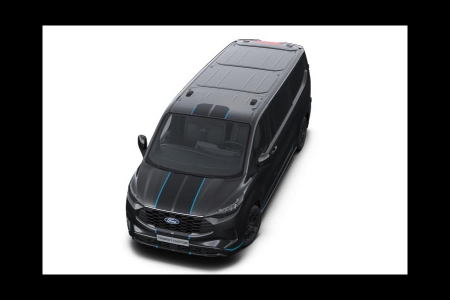Ford Transit Custom 320 2.5 PHEV L2H1 Sport DC 233pk | | Dubbele Cabine | Dubbele zijschuifdeur | Inklapbare trekhaak | 19 inch lichtmetalen Sport velgen (mat zwart) | Verwarmbaar stuurwiel | Navigatie systeem