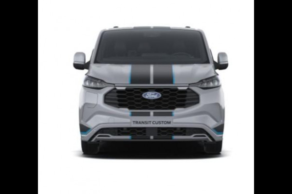 Ford Transit Custom 320 2.5 PHEV L2H1 Sport DC 233pk | | Dubbele Cabine | Dubbele zijschuifdeur | Inklapbare trekhaak | 19 inch lichtmetalen Sport velgen (mat zwart) | Verwarmbaar stuurwiel | Navigatie systeem