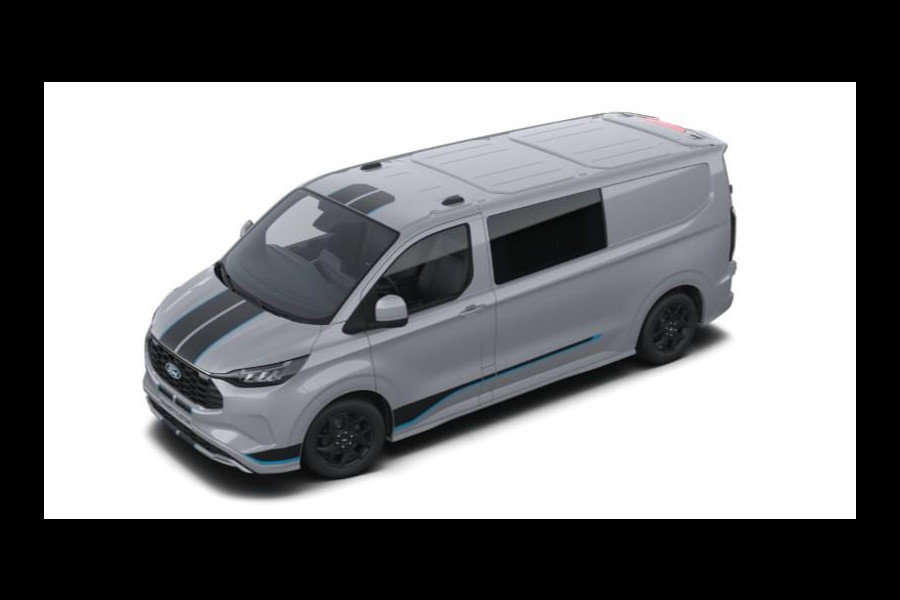Ford Transit Custom 320 2.5 PHEV L2H1 Sport DC 233pk | | Dubbele Cabine | Dubbele zijschuifdeur | Inklapbare trekhaak | 19 inch lichtmetalen Sport velgen (mat zwart) | Verwarmbaar stuurwiel | Navigatie systeem