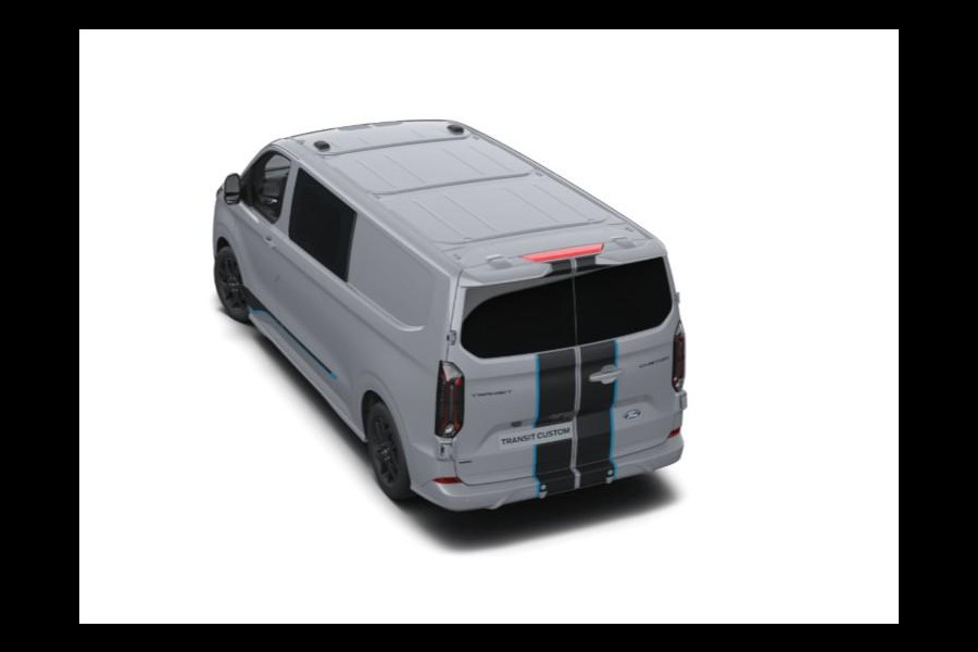 Ford Transit Custom 320 2.5 PHEV L2H1 Sport DC 233pk | | Dubbele Cabine | Dubbele zijschuifdeur | Inklapbare trekhaak | 19 inch lichtmetalen Sport velgen (mat zwart) | Verwarmbaar stuurwiel | Navigatie systeem