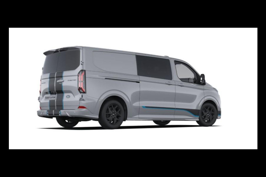 Ford Transit Custom 320 2.5 PHEV L2H1 Sport DC 233pk | | Dubbele Cabine | Dubbele zijschuifdeur | Inklapbare trekhaak | 19 inch lichtmetalen Sport velgen (mat zwart) | Verwarmbaar stuurwiel | Navigatie systeem