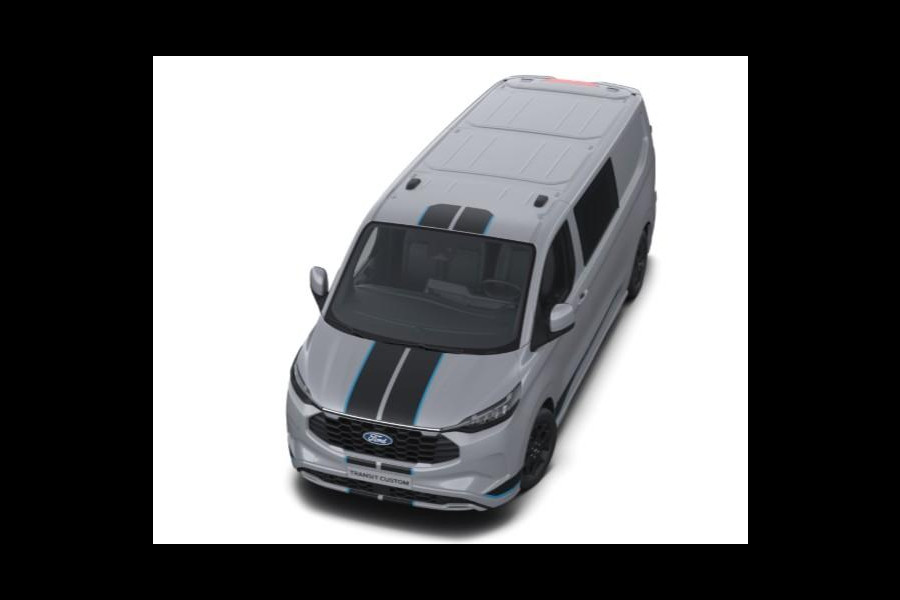 Ford Transit Custom 320 2.5 PHEV L2H1 Sport DC 233pk | | Dubbele Cabine | Dubbele zijschuifdeur | Inklapbare trekhaak | 19 inch lichtmetalen Sport velgen (mat zwart) | Verwarmbaar stuurwiel | Navigatie systeem