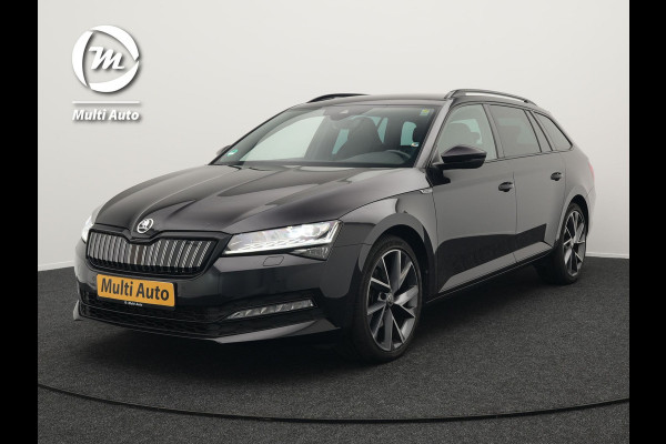 Škoda Superb Combi 1.4 TSI iV Sportline Plug In Hybrid 218pk PHEV | Trekhaak af Fabriek | Adaptive Cruise | Alcantara RS Sportstoelen Verwarmd | Canton Audio | 19"L.M |  | Chrystal LED | Virtual |