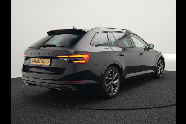 Škoda Superb Combi 1.4 TSI iV Sportline Plug In Hybrid 218pk PHEV | Trekhaak af Fabriek | Adaptive Cruise | Alcantara RS Sportstoelen Verwarmd | Canton Audio | 19"L.M |  | Chrystal LED | Virtual |