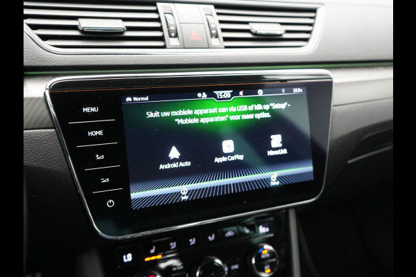 Škoda Superb Combi 1.4 TSI iV Sportline Plug In Hybrid 218pk PHEV | Trekhaak af Fabriek | Adaptive Cruise | Alcantara RS Sportstoelen Verwarmd | Canton Audio | 19"L.M |  | Chrystal LED | Virtual |