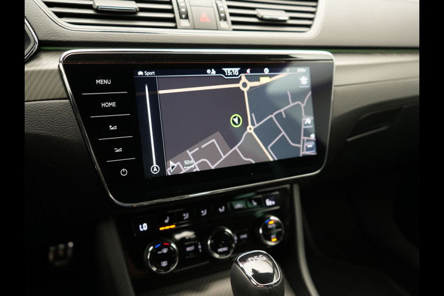 Škoda Superb Combi 1.4 TSI iV Sportline Plug In Hybrid 218pk PHEV | Trekhaak af Fabriek | Adaptive Cruise | Alcantara RS Sportstoelen Verwarmd | Canton Audio | 19"L.M |  | Chrystal LED | Virtual |