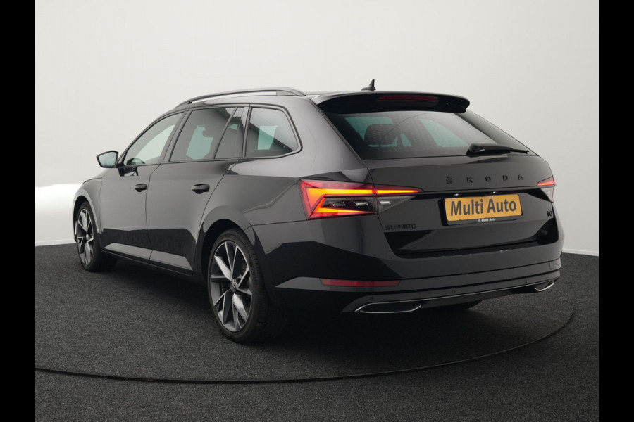 Škoda Superb Combi 1.4 TSI iV Sportline Plug In Hybrid 218pk PHEV | Trekhaak af Fabriek | Adaptive Cruise | Alcantara RS Sportstoelen Verwarmd | Canton Audio | 19"L.M |  | Chrystal LED | Virtual |