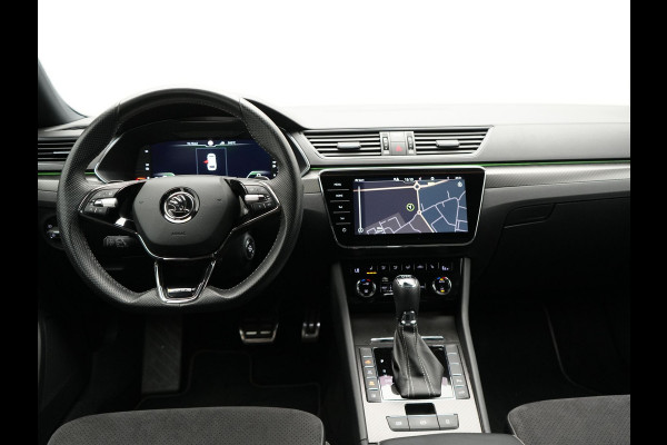 Škoda Superb Combi 1.4 TSI iV Sportline Plug In Hybrid 218pk PHEV | Trekhaak af Fabriek | Adaptive Cruise | Alcantara RS Sportstoelen Verwarmd | Canton Audio | 19"L.M |  | Chrystal LED | Virtual |