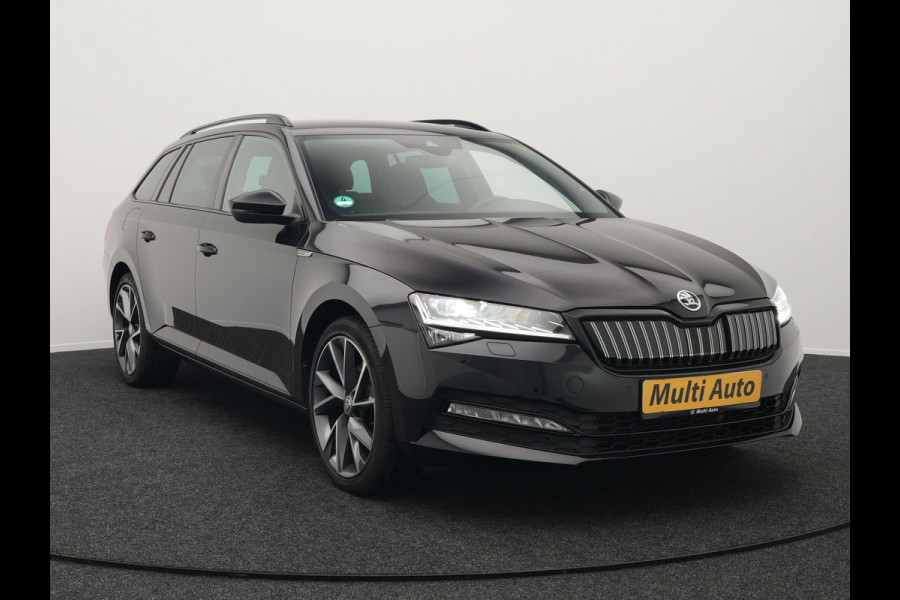 Škoda Superb Combi 1.4 TSI iV Sportline Plug In Hybrid 218pk PHEV | Trekhaak af Fabriek | Adaptive Cruise | Alcantara RS Sportstoelen Verwarmd | Canton Audio | 19"L.M |  | Chrystal LED | Virtual |