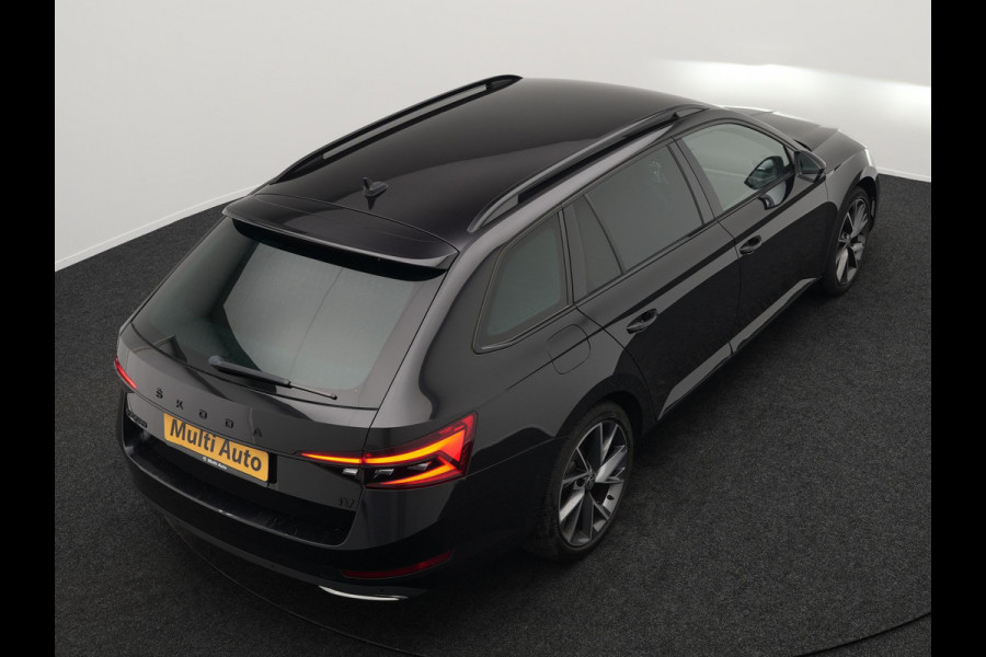 Škoda Superb Combi 1.4 TSI iV Sportline Plug In Hybrid 218pk PHEV | Trekhaak af Fabriek | Adaptive Cruise | Alcantara RS Sportstoelen Verwarmd | Canton Audio | 19"L.M |  | Chrystal LED | Virtual |