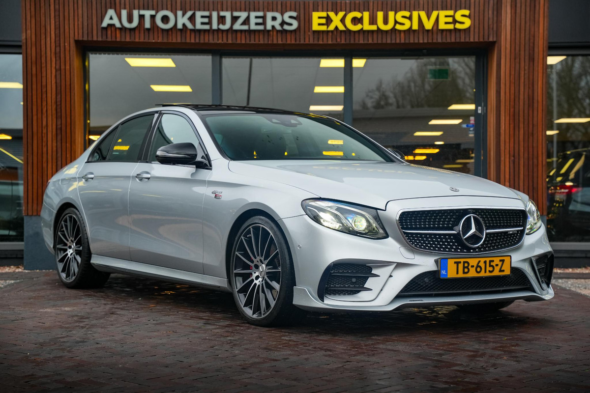 Mercedes-Benz E-Klasse AMG 43 4Matic BRABUS Panoramadak Burmester 3D Widescreen HUD 20''LM Mercedes-Benz E-Klasse AMG 43 4Matic BRABUS Panoramadak Burmester 3D Widescreen HUD 20''LM