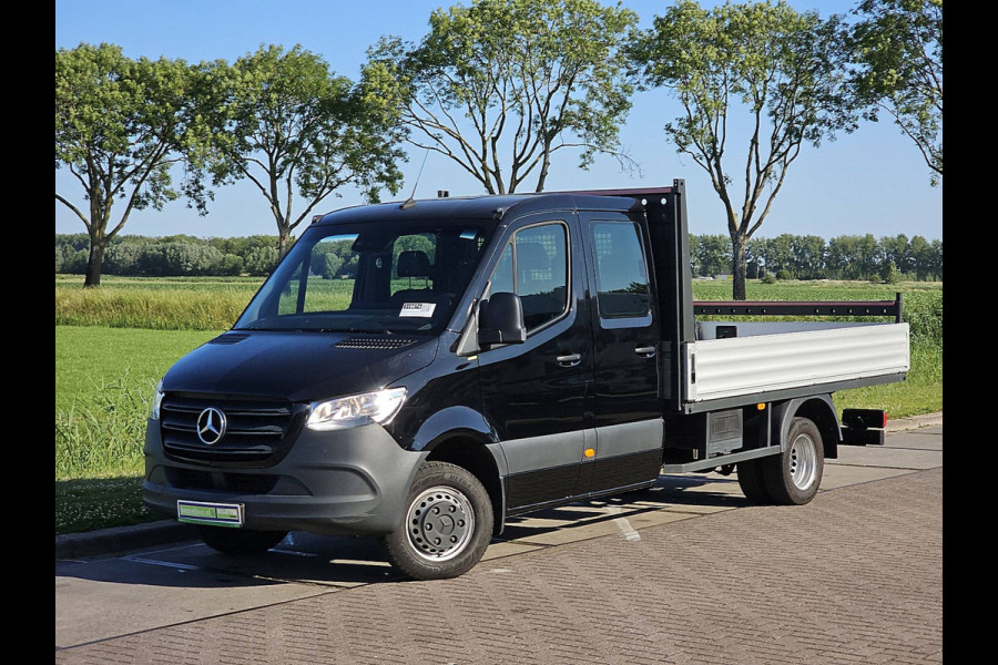 Mercedes-Benz Sprinter 516 2.2 CDI L3 DC EURO VI-D Open-Laadbak Airco Dubbellucht 3.5T-Trekhaak Euro6 163Pk B-Rijbewijs!