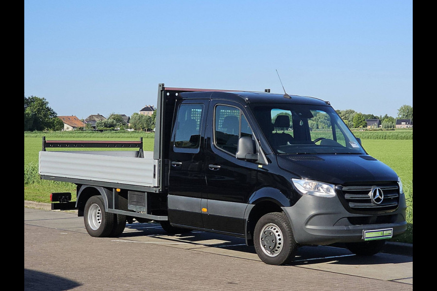Mercedes-Benz Sprinter 516 2.2 CDI L3 DC EURO VI-D Open-Laadbak Airco Dubbellucht 3.5T-Trekhaak Euro6 163Pk B-Rijbewijs!