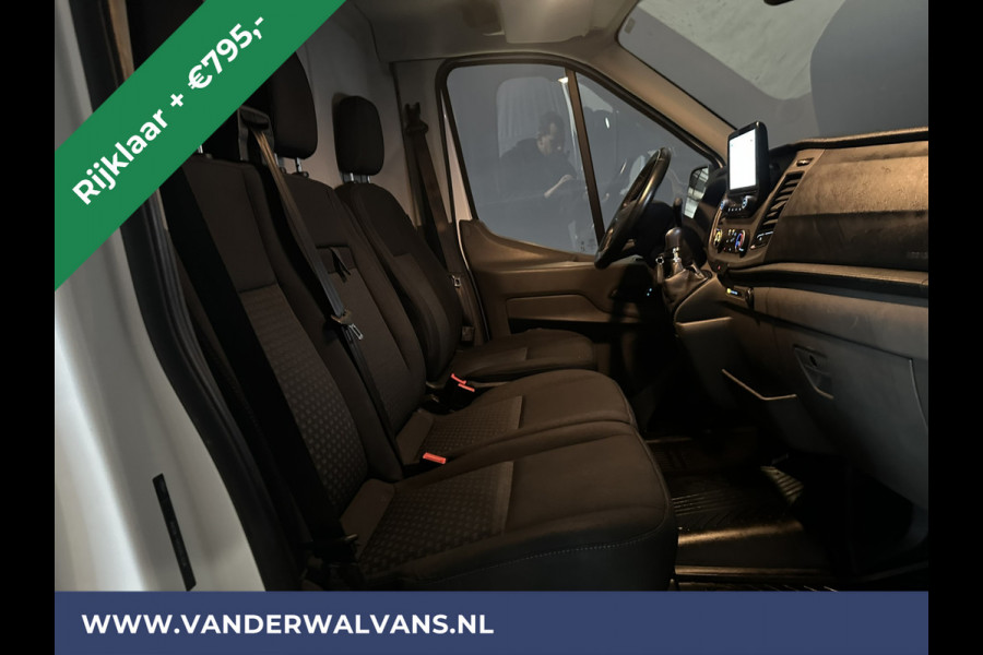 Ford Transit 2.0TDCI 131pk L3H2 Euro6 RIJKLAAR Airco | Camera | Navigatie | Apple Carplay | Android Auto Cruisecontrol, Elektrisch verstelbare bestuurdersstoel, Stoelverwarming, Verwarmde voorruit, Parkeersensoren, Bijrijdersbank, 2500kg trekvermogen